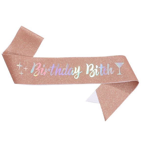 Wholesale Glitter Cloth Shoulder Strap Etiquette Belt With Bronzing For Party