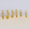 Wholesale Glossy Earrings Set Brass 18K Gold Plated Geometric Electroplated