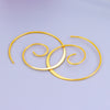 Wholesale Glossy Round Geometric Copper Handmade Earrings For Women