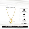 Wholesale Glowing Geometric Star And Moon Claw Diamond Light Luxury Electroplated Calendering Chain Necklace For Women