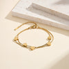 Wholesale Glowing Heartshaped Geometric Stainless Steel Electroplated Bracelet For Women