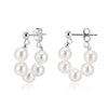 Wholesale Glowing Shell Pearl 925 Silver Earrings 14K Gold Plated Women's Highend Minimalist Ear Clips