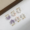 Wholesale Glowing Shell Pearl 925 Silver Earrings 14K Gold Plated Women's Highend Minimalist Ear Clips