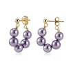 Wholesale Glowing Shell Pearl 925 Silver Earrings 14K Gold Plated Women's Highend Minimalist Ear Clips