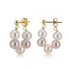 Wholesale Glowing Shell Pearl 925 Silver Earrings 14K Gold Plated Women's Highend Minimalist Ear Clips