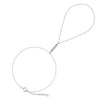Wholesale Glowing Silver Geometric Rhinestone Finger And Wrist Chain Jewelry For Women