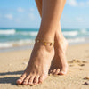 Wholesale Glowing Star Anklet For Women Simple Geometric Stainless Steel Jewelry With Moon Design
