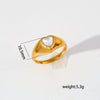 Wholesale Gold Electroplated Flower Shape Zircon Ring Unisex Trendy Ins Style Accessories