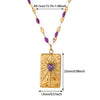 Wholesale Gold Electroplated Stainless Steel Heart Cross Chain Necklace For Unisex