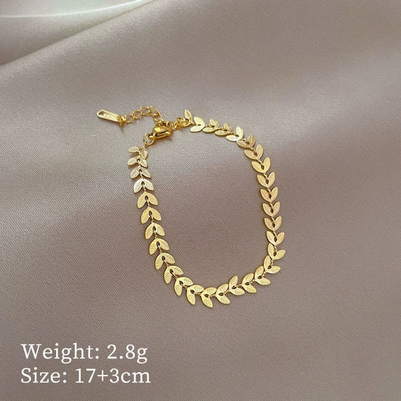 Wholesale Gold Inlaid Constellation Titanium Steel Bracelet For Women And Unisex