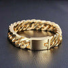 Wholesale Gold Plated Alloy Geometric Double Buckle Electroplated Men's Bracelet Jewelry