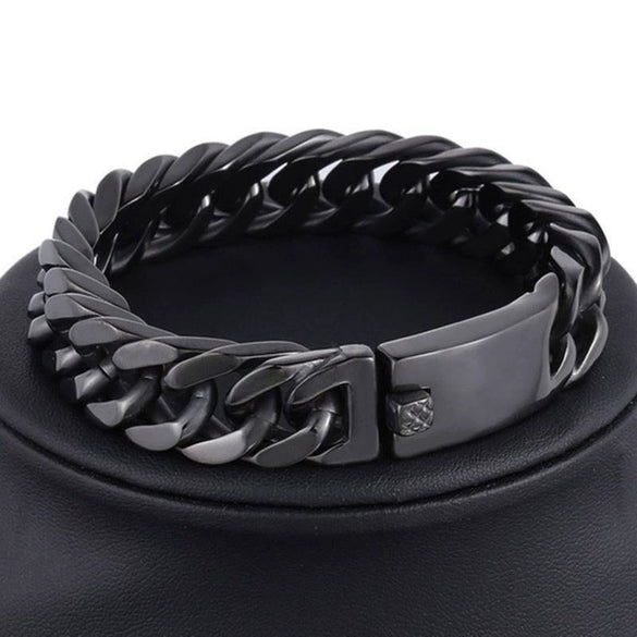 Wholesale Gold Plated Alloy Geometric Double Buckle Electroplated Men's Bracelet Jewelry