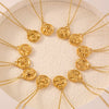 Wholesale Gold Plated Constellation Geometric Pattern Titanium Steel Pendant Necklace For Women