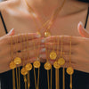 Wholesale Gold Plated Constellation Geometric Pattern Titanium Steel Pendant Necklace For Women