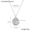 Wholesale Gold Plated Constellation Geometric Pattern Titanium Steel Pendant Necklace For Women