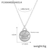 Wholesale Gold Plated Constellation Geometric Pattern Titanium Steel Pendant Necklace For Women