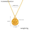 Wholesale Gold Plated Constellation Geometric Pattern Titanium Steel Pendant Necklace For Women