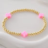Wholesale Gold Plated Copper Cross Elastic Bracelet Jewelry For Unisex And Women