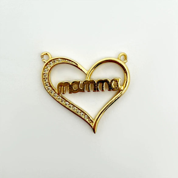 Wholesale Gold Plated Copper Heart Pendant Jewelry Accessories For Women