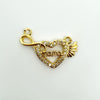 Wholesale Gold Plated Copper Heart Pendant Jewelry Accessories For Women