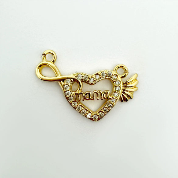 Wholesale Gold Plated Copper Heart Pendant Jewelry Accessories For Women