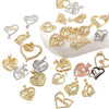 Wholesale Gold Plated Copper Heart Pendant Jewelry Accessories For Women