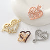 Wholesale Gold Plated Copper Heart Pendant Jewelry Accessories For Women