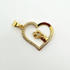 Wholesale Gold Plated Copper Heart Pendant Jewelry Accessories For Women