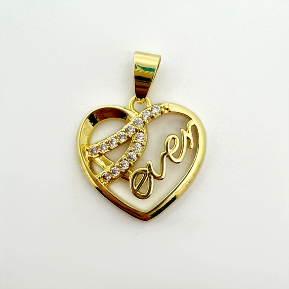 Wholesale Gold Plated Copper Heart Pendant Jewelry Accessories For Women