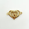 Wholesale Gold Plated Copper Heart Pendant Jewelry Accessories For Women
