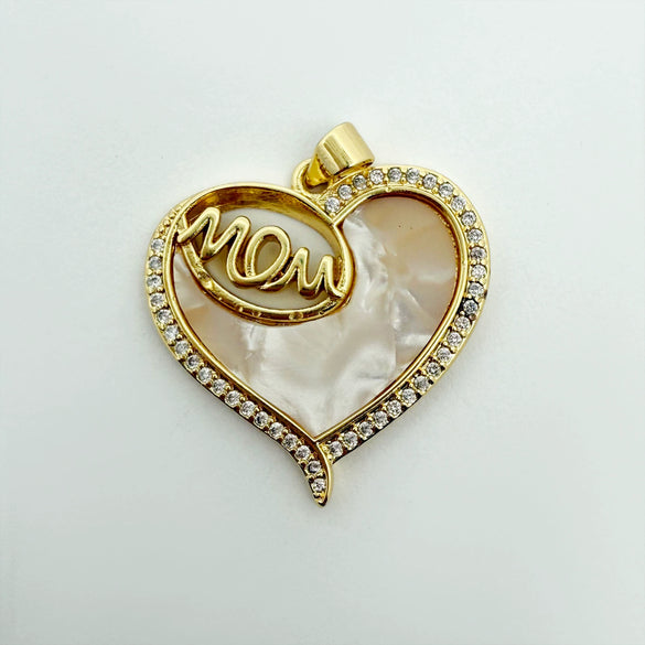 Wholesale Gold Plated Copper Heart Pendant Jewelry Accessories For Women