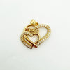 Wholesale Gold Plated Copper Heart Pendant Jewelry Accessories For Women