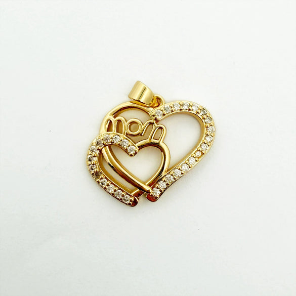 Wholesale Gold Plated Copper Heart Pendant Jewelry Accessories For Women
