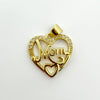 Wholesale Gold Plated Copper Heart Pendant Jewelry Accessories For Women