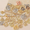 Wholesale Gold Plated Copper Heart Pendant Jewelry Accessories For Women