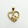Wholesale Gold Plated Copper Heart Pendant Jewelry Accessories For Women