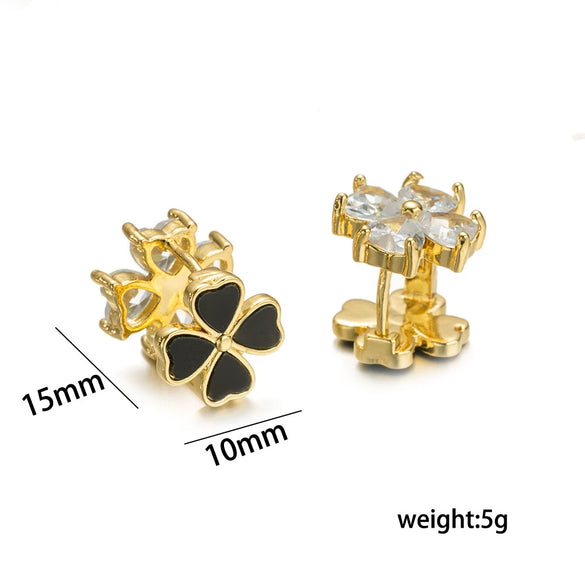 Wholesale Gold Plated Copper Heartshaped Earrings For Women