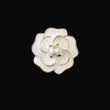 Wholesale Gold Plated Flower Shaped Electroplated Silk Scarf Buckle For Women