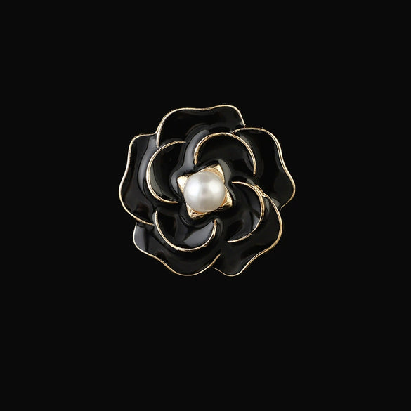 Wholesale Gold Plated Flower Shaped Electroplated Silk Scarf Buckle For Women