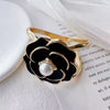 Wholesale Gold Plated Flower Shaped Electroplated Silk Scarf Buckle For Women