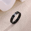 Wholesale Gold Plated Geometric And Ushaped Zircon 304 Stainless Steel Unisex Couple Tail Rings Cold Style
