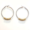 Wholesale Gold Plated Geometric Color Matching Stainless Steel Earrings For Women