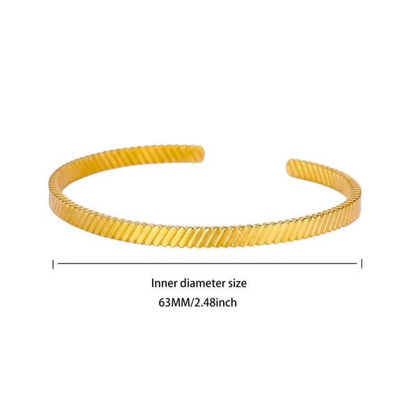 Wholesale Gold Plated Geometric Stainless Steel Bracelet For Women