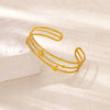 Wholesale Gold Plated Geometric Stainless Steel Bracelet For Women