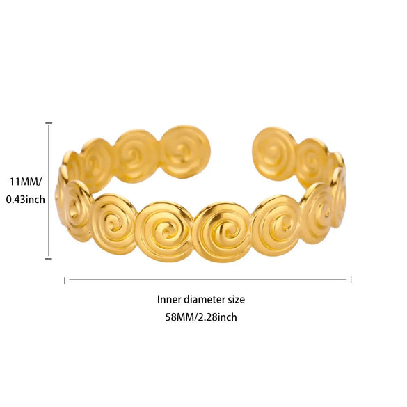 Wholesale Gold Plated Geometric Stainless Steel Bracelet For Women