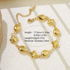 Wholesale Gold Plated Geometric Stainless Steel Cross Zircon Bracelet For Women