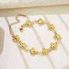 Wholesale Gold Plated Geometric Stainless Steel Cross Zircon Bracelet For Women