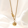 Wholesale Gold Plated Geometric Stainless Steel Necklace For Women