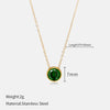 Wholesale Gold Plated Stainless Steel And Titanium Steel Geometric Cross Chain Necklace For Couples