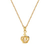 Wholesale Gold Plated Stainless Steel Crown Diamond Clavicle Necklace For Women In Ins Style